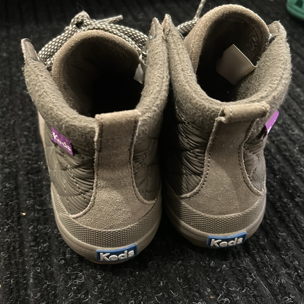 Keds Women's Scout II Suede/Quilted Nylon Bungee Cord/Olive Boots size 7 - Picture 3 of 5